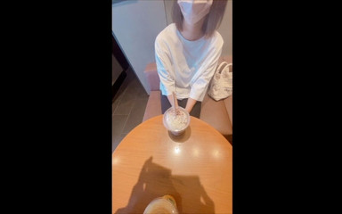 出会い系で知り合った美女とカフェでお茶した後、濃厚セックスをした。